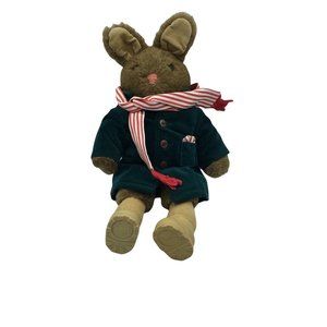 HEARTLINE Bunny Rabbit Plush Stuffed Animal Toy Vintage 1989 Boots RARE 14" tall